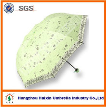 21''Arc Promotion Cheap 3 Folding UV Umbrella